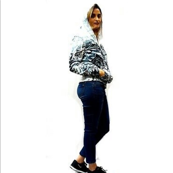 Sport Jacket Tie-dye Pattern Zip DNLA-D20 - Picture 4 of 8